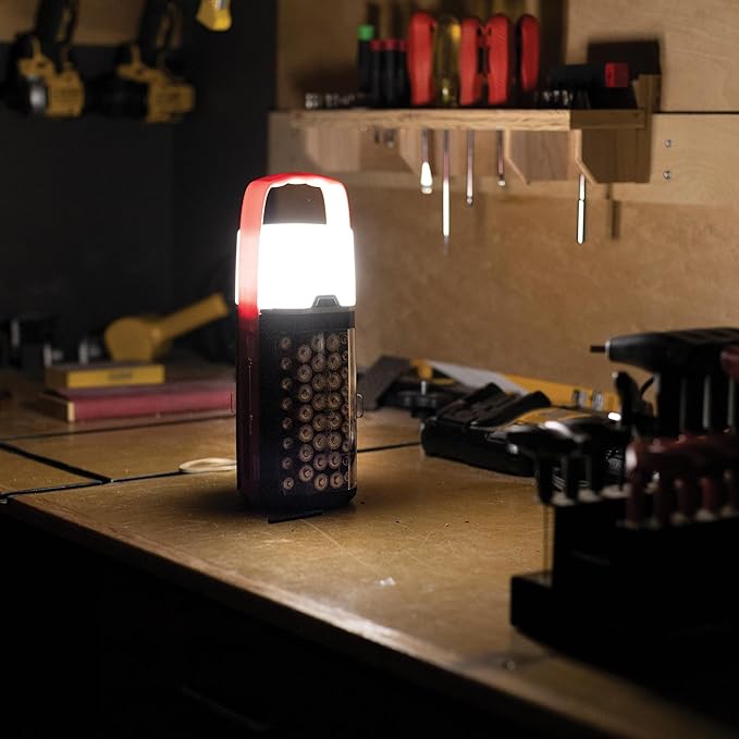 Ontel Battery Daddy Lantern, 2-in-1 Battery Powered Lamp & Battery Organizer - Image 5