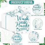 100 Pcs Disposable Hand Towels for Bathroom Paper Towels for Guests 3 Ply Wash - Image 3