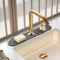 Diatomite Dark Gray-Oval 15.7" Kitchen Faucet Mat Stone Sink Tray – Quick by Unknown