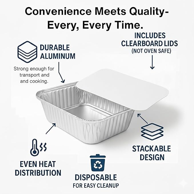 PARTY BARGAINS 4 lb Aluminum Pans - Image 4