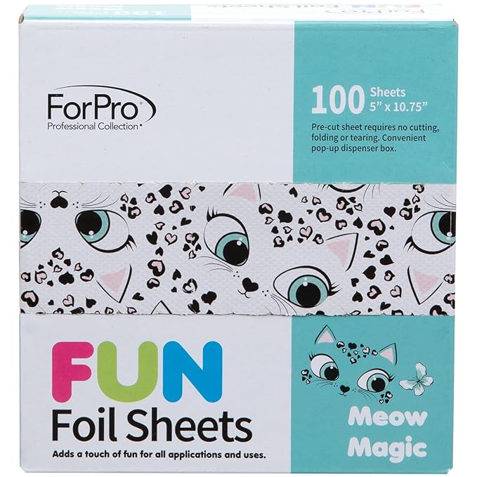 ForPro FUN Meow Magic 5" Foil Sheets, Aluminum Foil, Pop-Up Foil Dispenser - Image 4