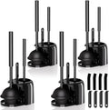 4PACK 3 in 1 Toilet Brush and Plunger Set by Unknown