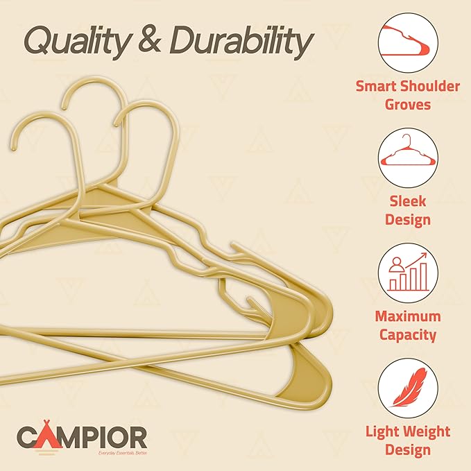 Plastic Clothes Hangers – Heavy Duty Hanger Set, - Image 3