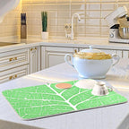 Green Leaf Veins Dish Drying Mat - Image 2