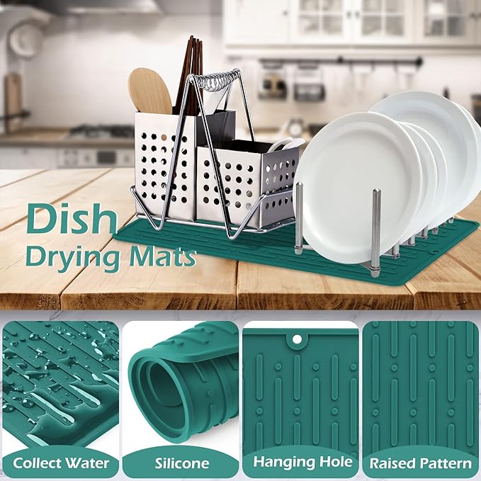 Dish Drying Mats, Heat-resistant Silicone Mat - Image 3