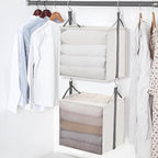 STORAGE MANIAC 2-Shelf Hanging Closet Organizer, Cloth Hanging Closet Shelf - Image 6