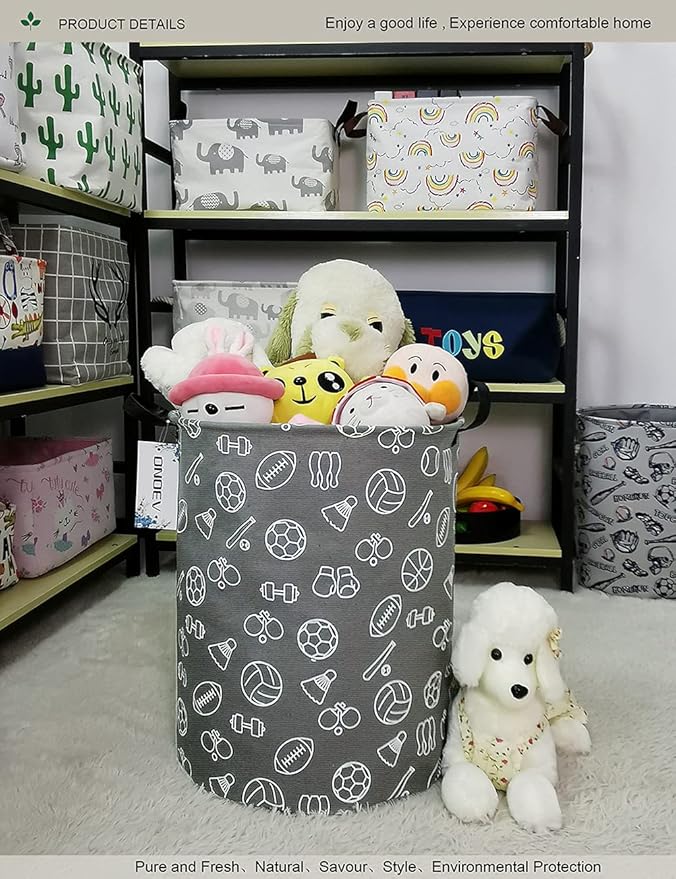 Round Waterproof Laundry Basket、Foldable Storage Basket、Laundry Hampers - Image 7