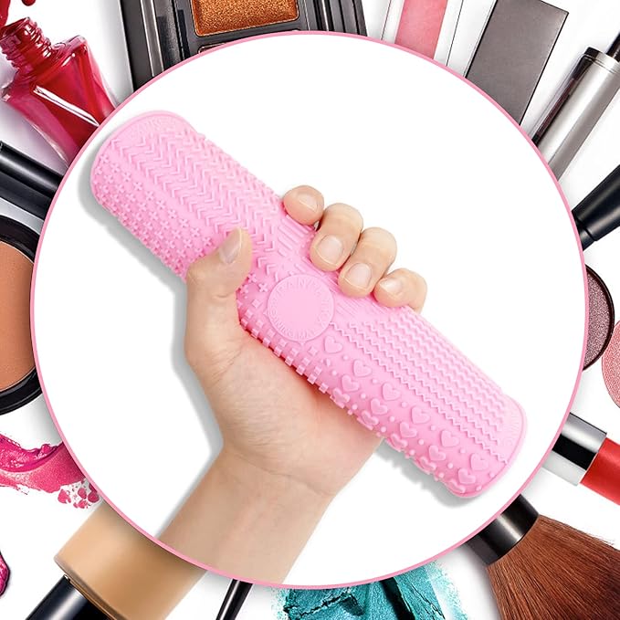 Makeup Brush Cleaner Mat Silicone Brush Cleaning Mat Big Size Make Up Brush - Image 6