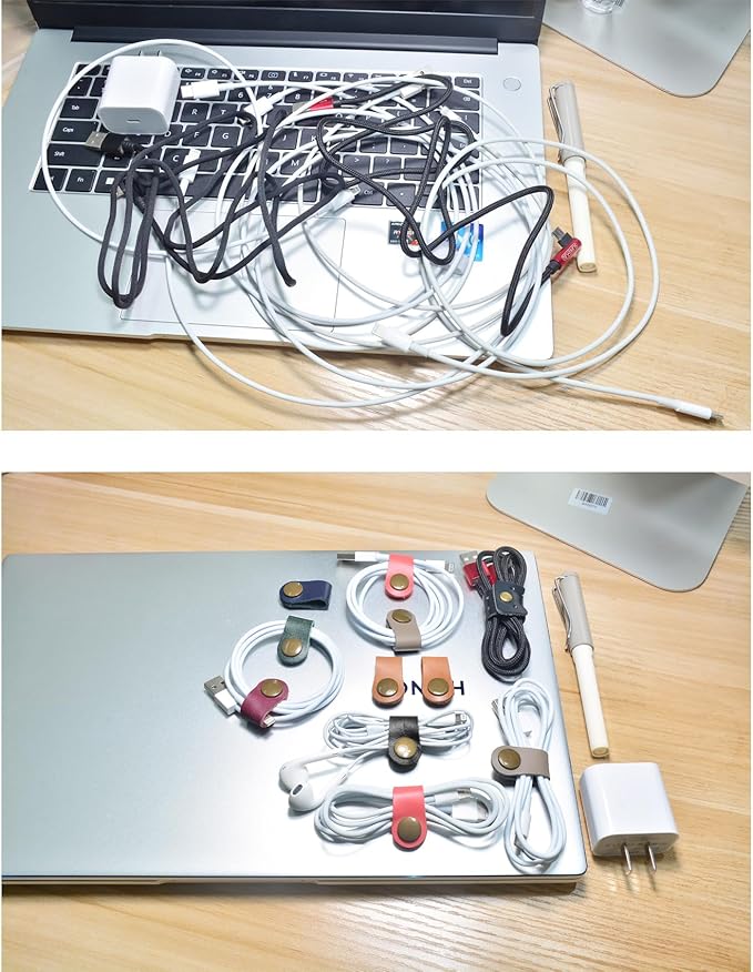 CAILLU Cord Organizer, Cord Keeper, Cable Organizer USB Holder, Cable Straps - Image 8