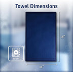 Creative Scents Cotton Fingertip Towels Set Blue - Image 4