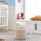 VIPOSCO Tall Laundry Hamper, Woven Rope Storage Basket - Image 2