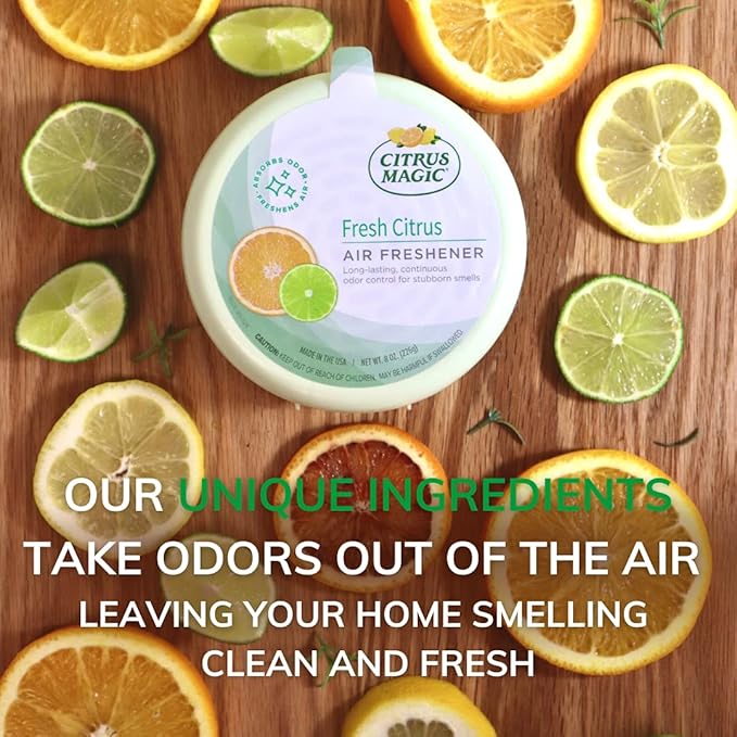 Citrus Magic Odor Absorbing Solid Air Freshener, Fresh Citrus - Image 6