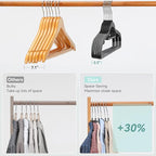 Coat Hangers 50 Pack, Plastic Clothes Hangers Non Slip - Image 7
