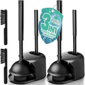 2PACK 3 in 1 Toilet Brush and Plunger Set by Unknown