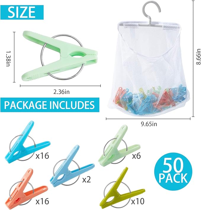 Plastic Clothes Pins Heavy Duty Outdoor, Colored Clothes Pins - Image 3