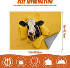 Milk Cow Dish Drying Mat for Kitchen Counter Microfiber Absorbent Dish Kitchen - Image 2