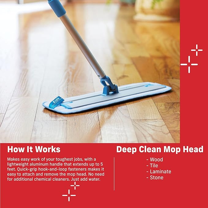 E-Cloth Deep Clean Mop Head, Microfiber Mop Head Replacement - Image 2