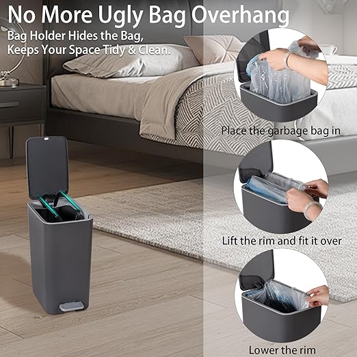 rejomiik Small Bathroom Trash Can - Image 5