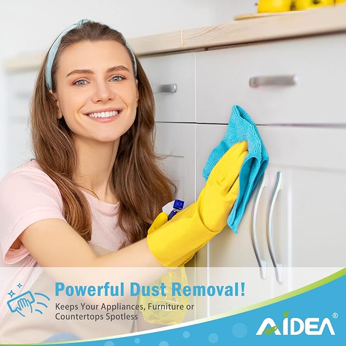 AIDEA Microfiber Cleaning Cloth-100PK, Soft Microfiber Towels - Image 4