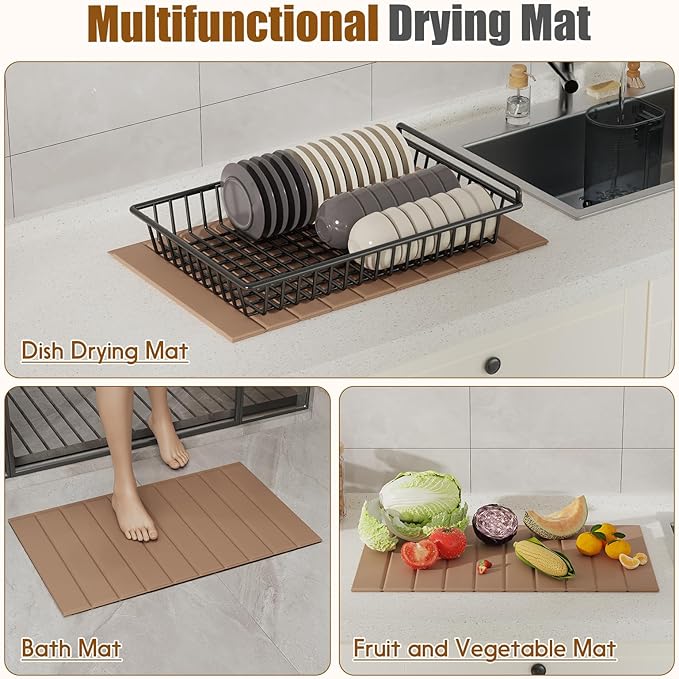Dish Drying Mat，Stone Drying Mat - Image 7