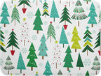 Green Trees Dish Drying Mat for Kitchen Counter Holiday Super Absorbent by Unknown