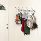 Wall Mount Coat Hook, 2 Pack 15 Hooks Stainless Steel Coat Hangers Rack Robe - Image 6