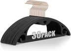 IEOKE Velvet Hangers 30 Pack: Felt Clothes Hangers Heavy Duty Shirt Sweater by IEOKE