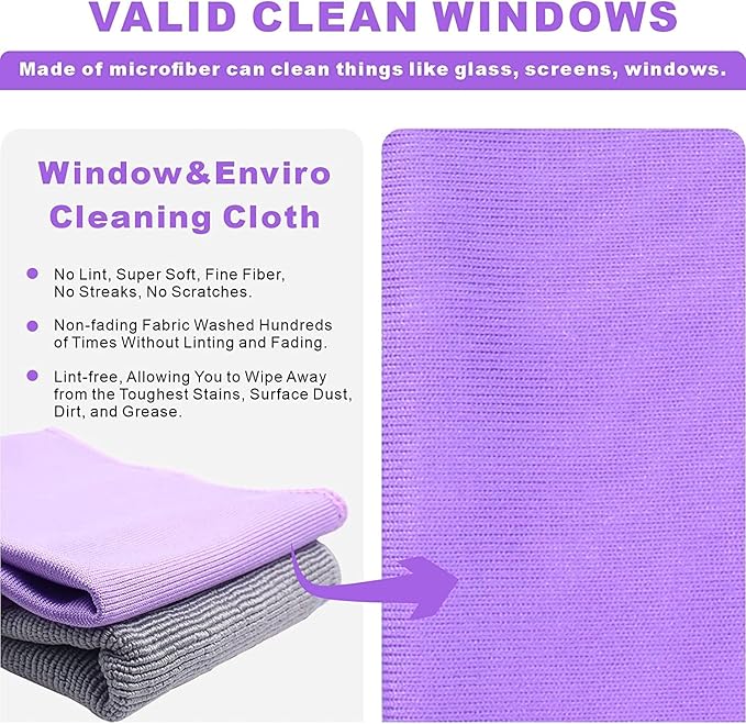 Longmann 2 x NΘrwex Basic Package Window Cleaning Cloth and Enviro Cloth Glass - Image 3