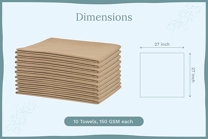 Organic Cotton Beige Flour Sack Towels - Image 4