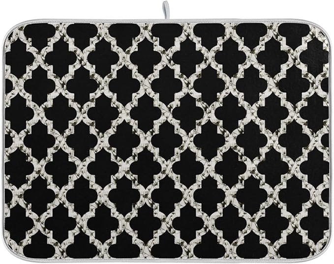 Super Absorbent Dish Drying Mat, Microfiber Fast-Drying Dish Mat, Kitchen Dish by senya