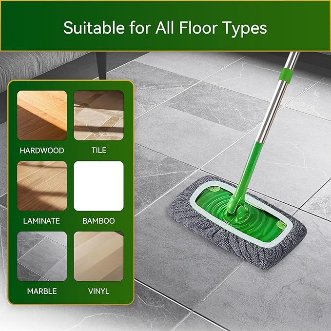 6 Pack Reusable Microfiber Mop Pads Compatible - Image 5