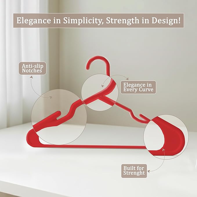 Utopia Home Plastic Hangers 50 Pack - Image 4