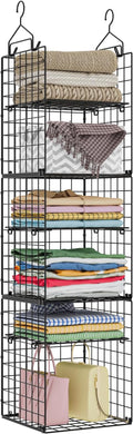 6-Tier Closet Hanging Organizer Shelves, Hanging Closet Organizer and Storage by X-cosrack