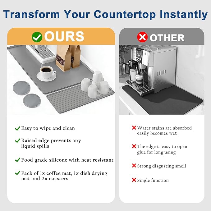 Mrcrypos Silicone Coffee Mat 16X24in - Image 6