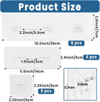 18 Pack Shower Caddy Adhesive Replacement, Shower Shelf Strong Adhesive Hooks - Image 2