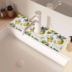 Sink Faucet Absorbing Mat, 2 Pack Drying Mat Around Faucet Sink Splash Guard - Image 2