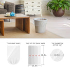 1.2 Gallon 330 Counts Small Trash Bags Garbage Bags by Teivio, Bathroom Trash - Image 2