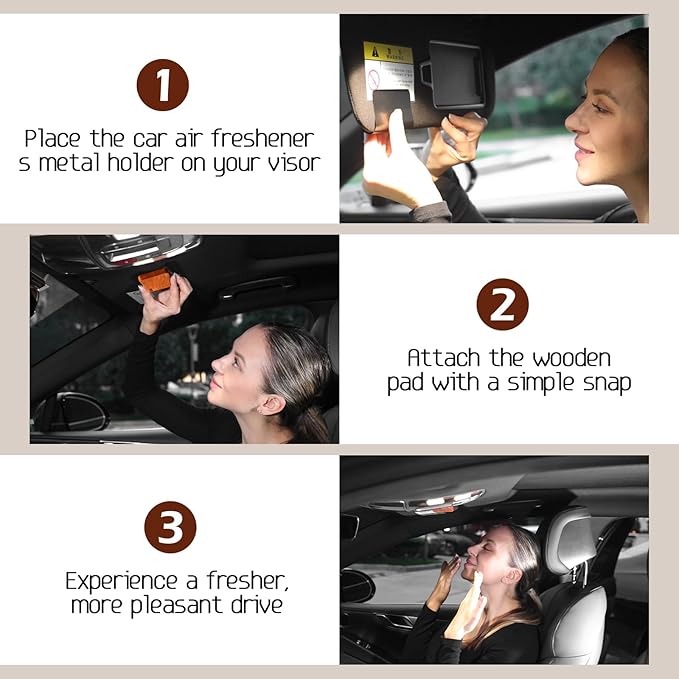 Car Air Freshener- Original Wood Air Freshener-Car Odor Eliminator - Image 8
