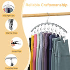 Legging Organizer for Closet, Metal Yoga Pants Hanger w/Rubber Coated 1 Pack - Image 8