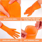 Sibba 1 Pairs Rubber Gloves Dishwashing Kitchen Dish Clean Wash Household - Image 4