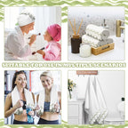 2 Pcs Scalloped Hand Towels 100% Cotton Fingertip Towels - Image 6