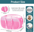 100L Collapsible Laundry Baskets, Tear Proof Pop Up Laundry Hamper - Image 3