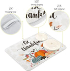 ALAZA Thanksgiving Day Fall Pumpkin Dish Drying Mat - Image 4