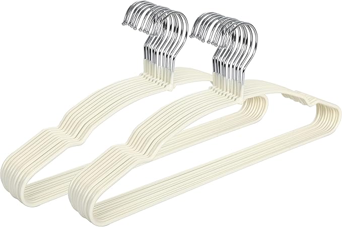 TOPIA HANGER Metal Hangers 20 Pack, Adult Clothes Hangers Space Saving & Non by TOPIAHANGER