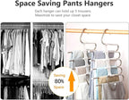 Kalimdor Pants Hangers 2 Pack Space Saving Metal Closet Organizer, Clothes - Image 2