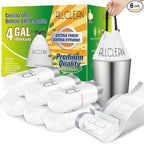 ALLCLEAN 4 Gallon Small Trash Bags, 180 Bags Unscented Small Garbage Bags by ALLCLEAN