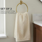 KIBAGA Decorative Hand Towels for Your Bathroom Or Kitchen – Luxurious Set of 2 - Image 3