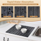 2 PCS Quick Dry Stone Dishes Mats - Image 2