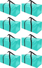 Extra Large Moving Bags with Zippers & Carrying Handles, Heavy-Duty Storage Tote by PANDA+JOYS