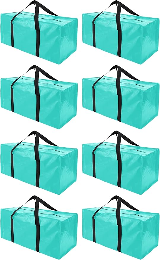 8 Pack Extra Large Moving Bags by PANDA+JOYS